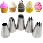 Насадки для обледенения кондитерских изделий, 1 шт., антикоррозийный кондитерский мешок, Большая насадка для кексов, помадки кондитерский мешок для крема
