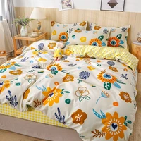 kuup king size bedding set double sheets soft four piece bed sheet set duvet cover queen size comforter sets for home for adult