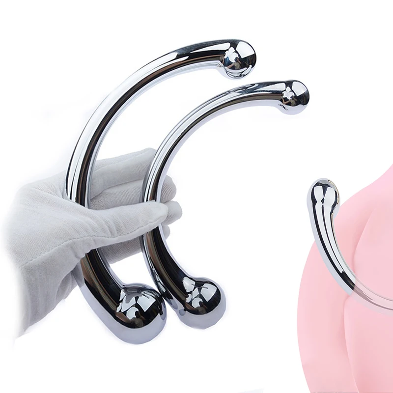 Металлическая стальная палочка для массажа точки G Анальная пробка пениса