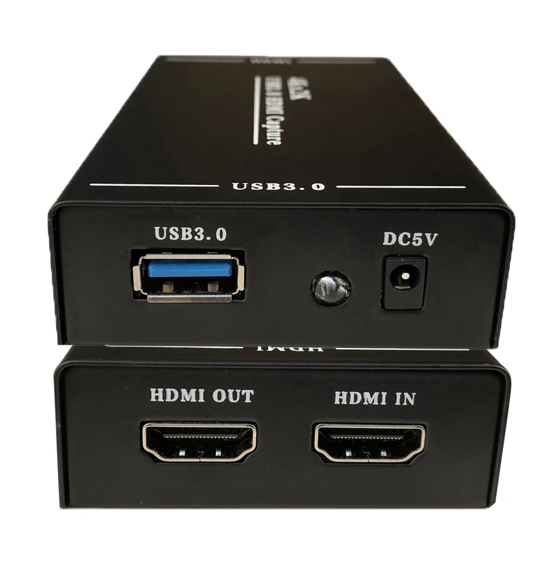 

Карта видеозахвата 4K HDMI на USB 3,0 1080P для OBS vMix Wirecast Potplayer VLC, кодировщик QuickTime, проигрыватель HD, прямая трансляция