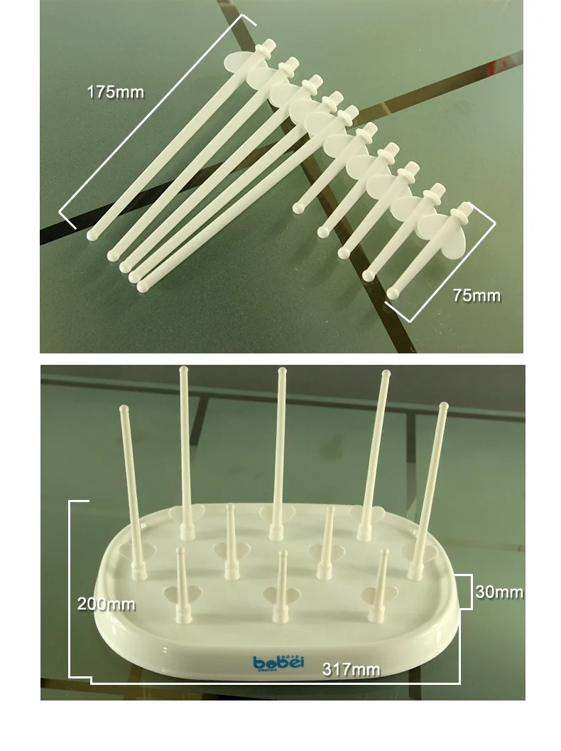 Подставка для бутылок 1 ребенок и сушка воздуха легко моется высокая