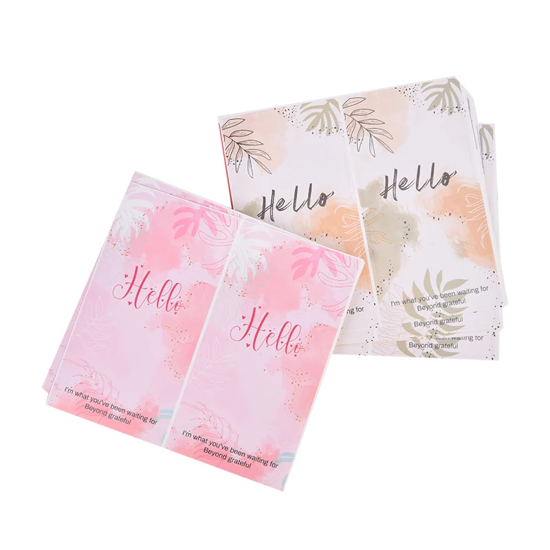 50Pcs/Pack &quothello i'm what you've been waiting for&quot Flower Sticker Seal Label for Small Business gift Decor Thank You |