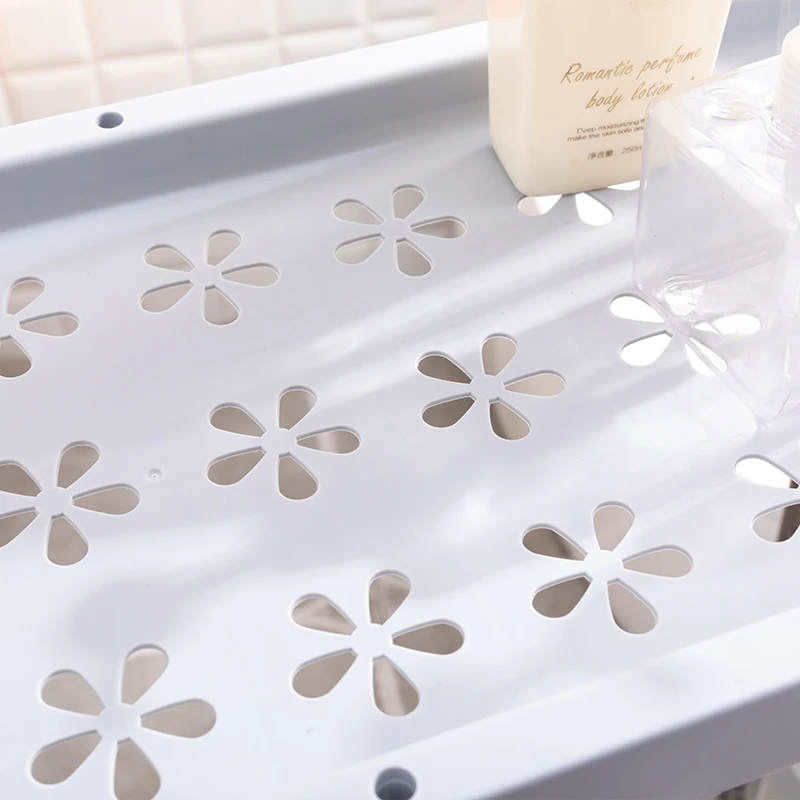 

1/2/3 Tier Bathroom Shelves Anti-rust Non-slip Toilet Storage Shelf Rack Laundry Washing Machine Space Saver Storage Rack