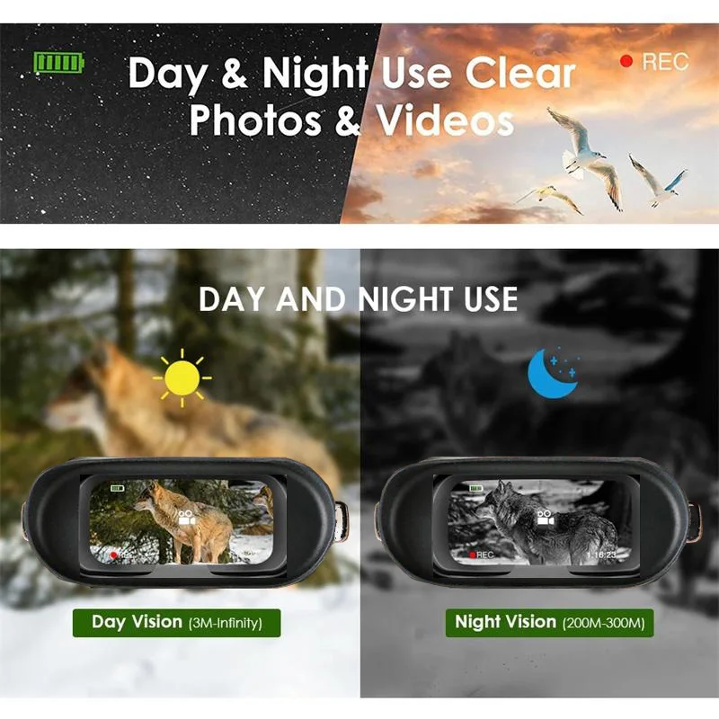 Инфракрасный телескоп ночного видения HD 5X зум 7 уровней профессиональный мощный