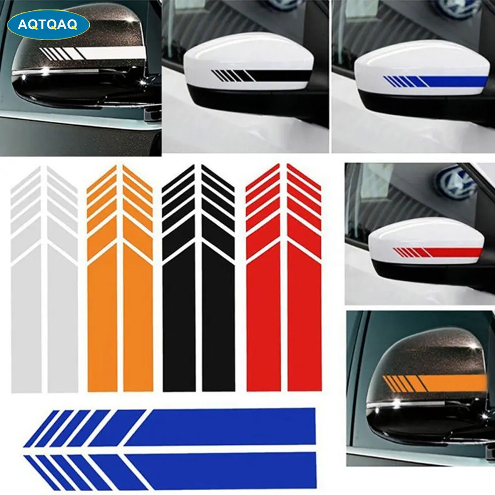 

1Pair Car Side Rear View Mirror Stripes Stickers For Car Decor Rearview Mirror Vinyl Car Stickers Car Styling