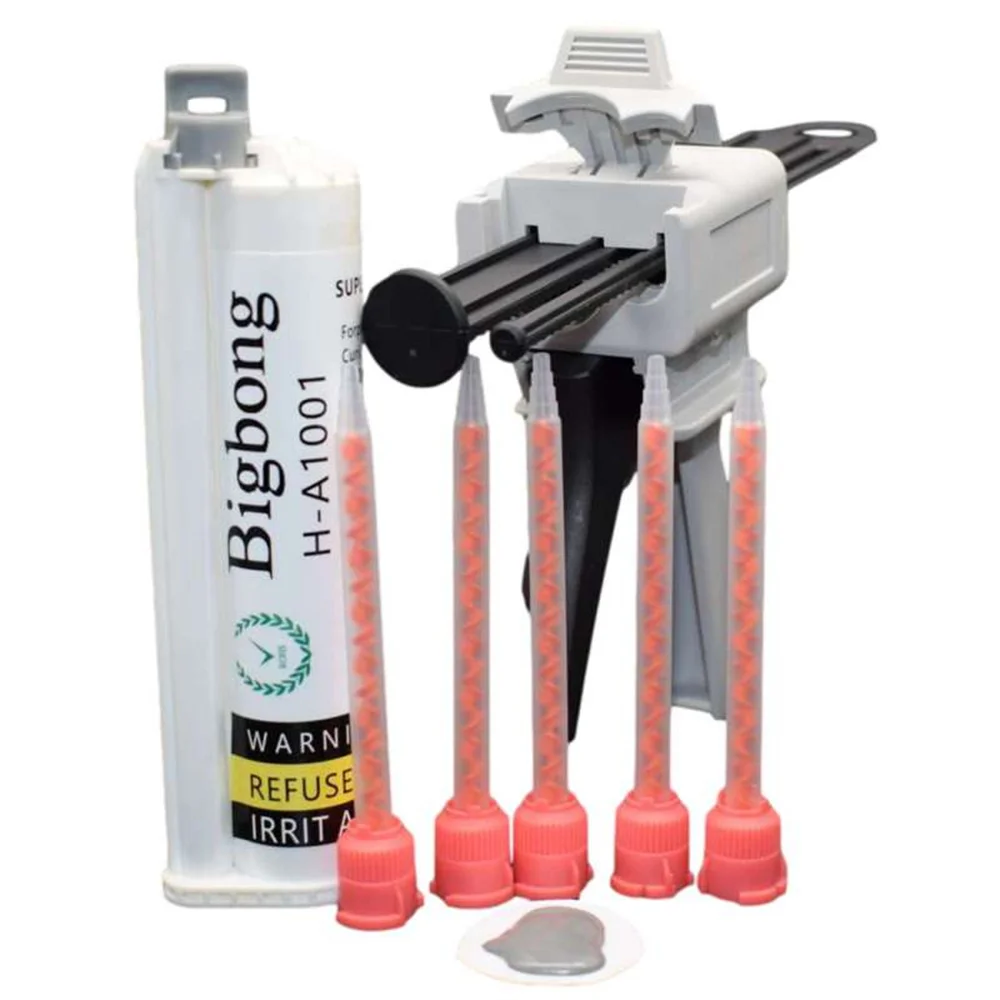 

Серый акриловый клей для металла, латуни, керамики, стекла, камня, дерева, резины, стали, мрамора, смесительная насадка и диспенсер 5 шт., 75 мл, ...