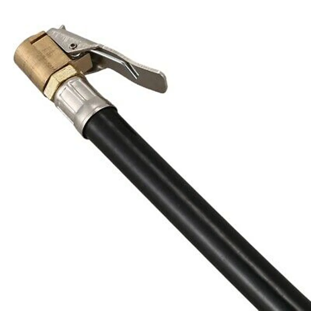 

2 Pieces Car Truck Air Tire Pressure Meter Inflator Flexible Rubber Hose Set