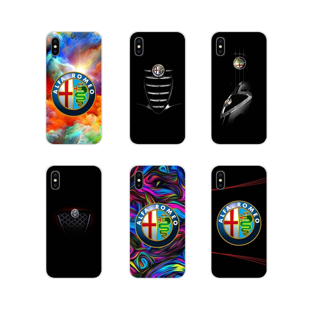 Для Apple iPhone X XR XS 11Pro MAX 4S 5S 5C SE 6 S 7 8 Plus ipod 5 одежды с принтом Тачки Alfa Romeo логотипом TPU
