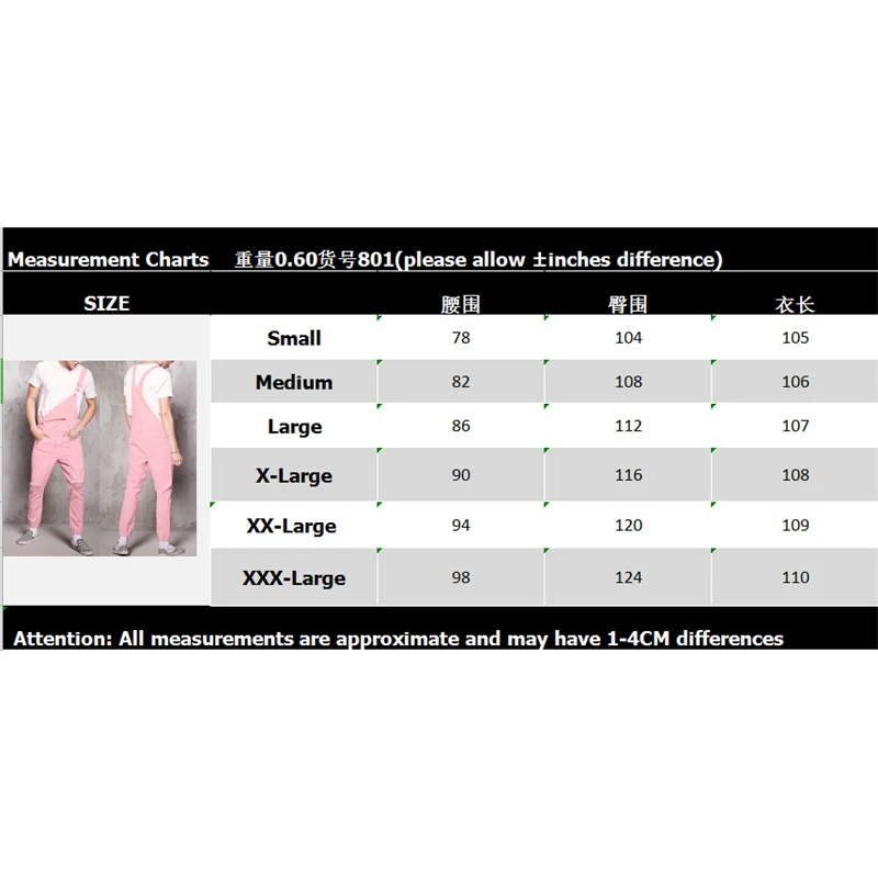 

New pink men's jeans holed shorts one piece overalls