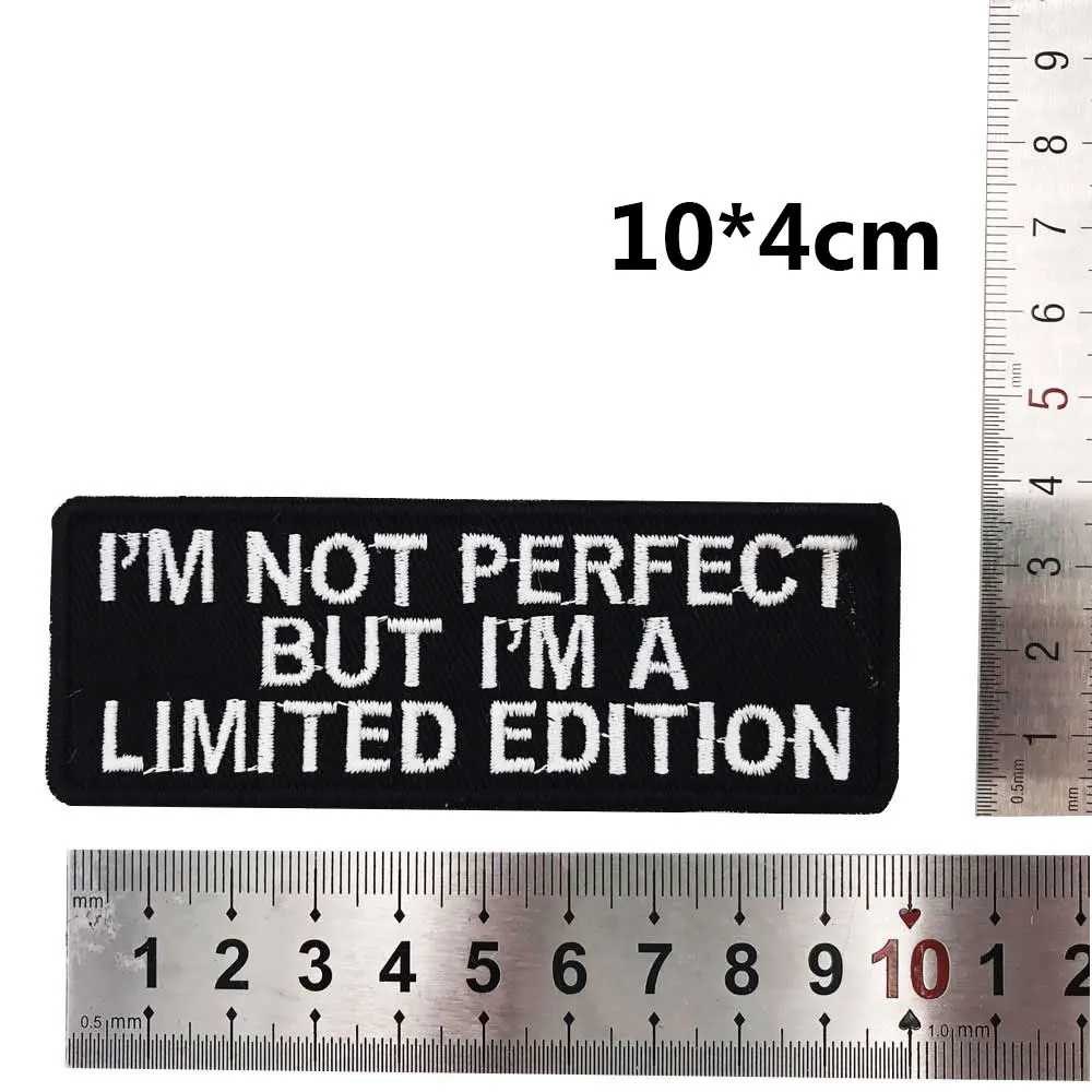 Я лимитированный выпуск бирки с именем утюгом на крючке подкладка панк вышитые