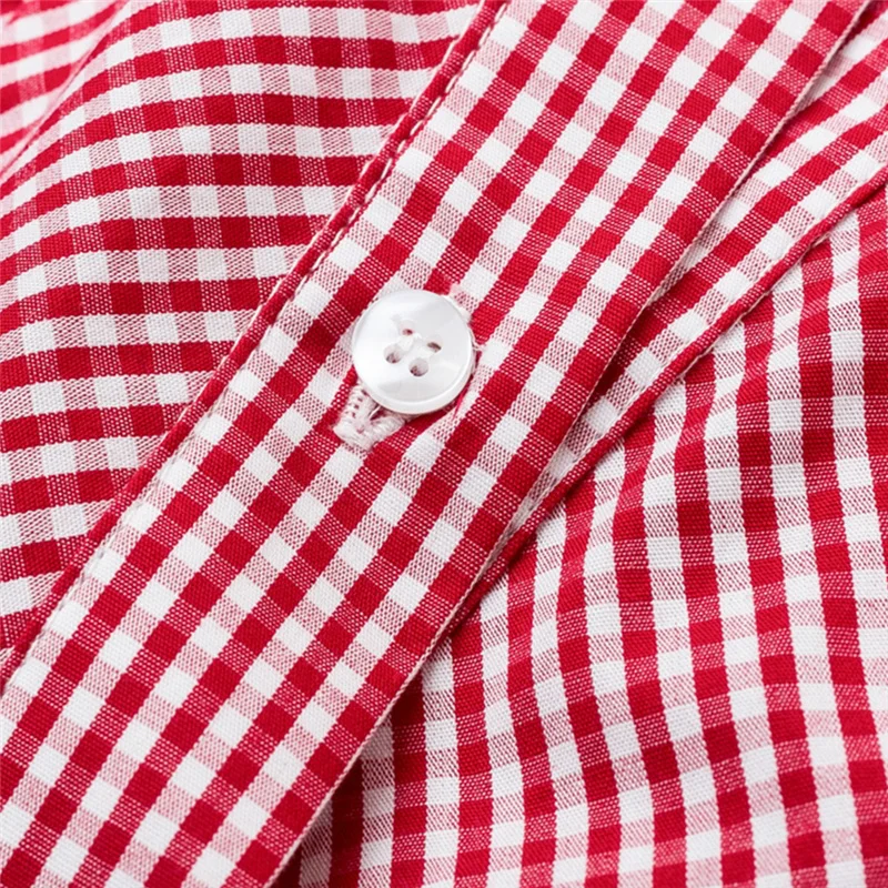 

Office Lady Early Autumn Striped Casual Tops Women Button Deep V Neck Loose Long Puff Sleeve Blouse