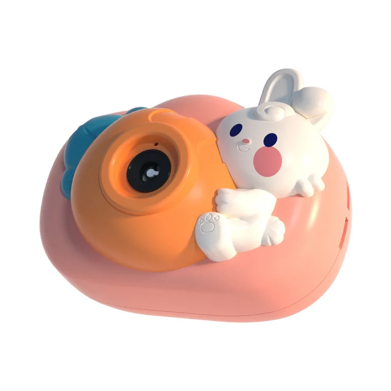 

Cute Rabbit Cat Children's Camera Bubble Machine Toy Lighting Music Summer Outdoor Sports Automatic Bubble Machine Birthday Gift