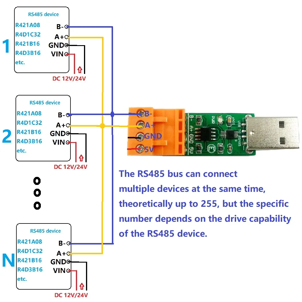 Преобразователь шины Usb в Rs485 Ch340 Sp485 Win10mac Linux Rep Max485 Max3485 Sp3485 Plc Ptz модули модуль реле