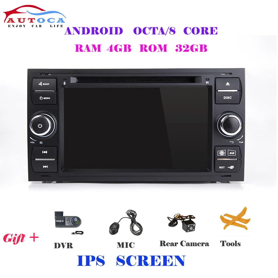 Black 4G IPS DSP ips 2 din Android 9,0 Автомобильный gps dvd-плеер для Ford Mondeo S-max Focus C-MAX Galaxy Fiesta transit Fusion подключение kuga радио - Цвет: Black 4G IPS