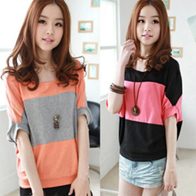 Женская футболка с круглым вырезом джемпер короткими рукавами уличная одежда