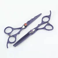 professional 6 inches japan steel hair cutting scissors thinning scissors for salon cutting