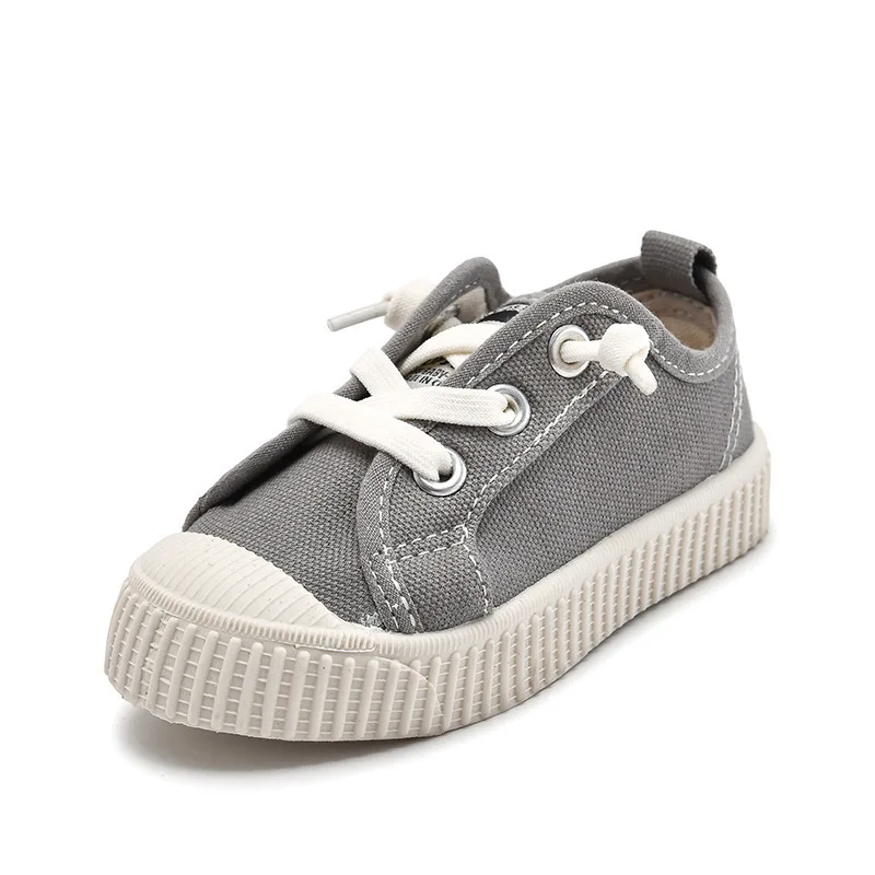 Детская парусиновая обувь светло серого цвета повседневная для малышей Topstar