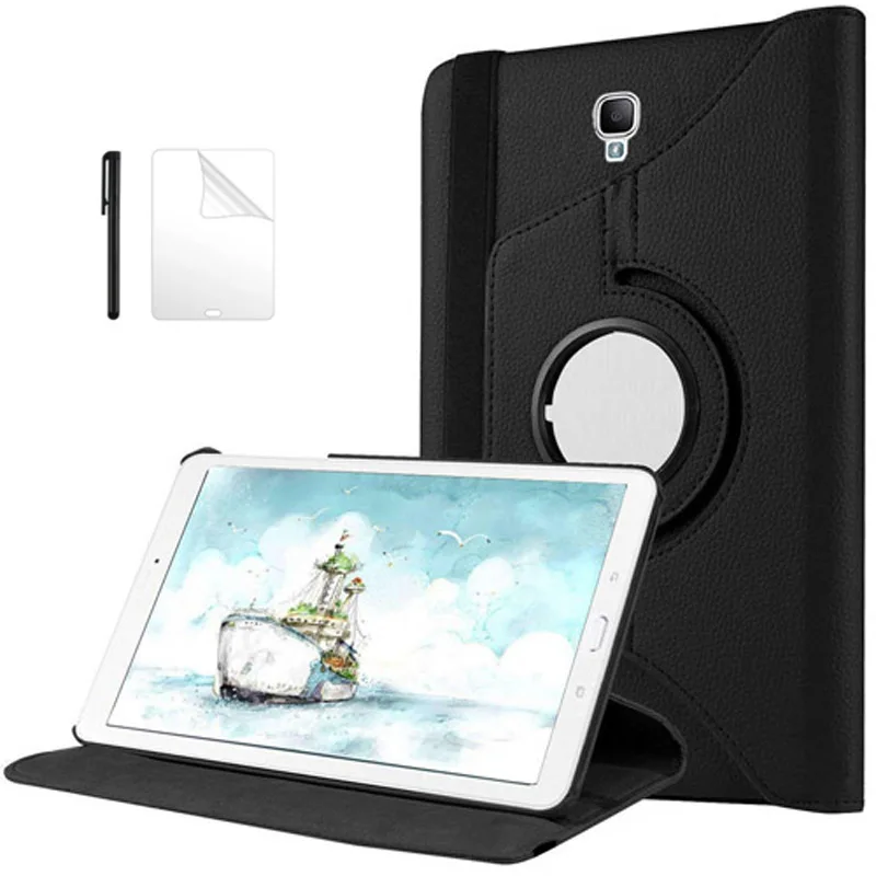 

PU Leather Case for Samsung Galaxy Tab A 8.0 2017 360 Degree Rotating Cover for SM-T380 SM-T385 T380 T385 8.0 case +film+pen