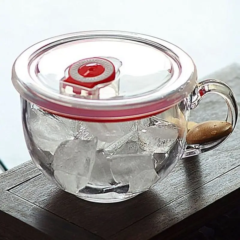 Чашка для овсяной муки чашка хлопьев кружка с большим животом стеклянная