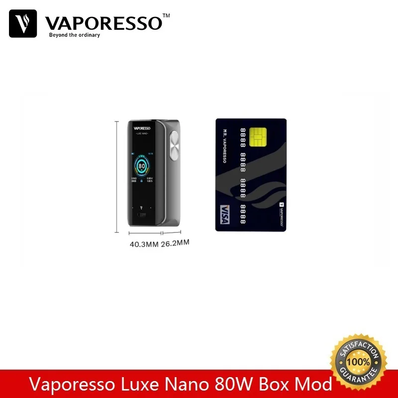 Оригинальный боксмод Vaporesso Luxe Nano 80 Вт Встроенный 2500 мА · ч подходит для испарителя