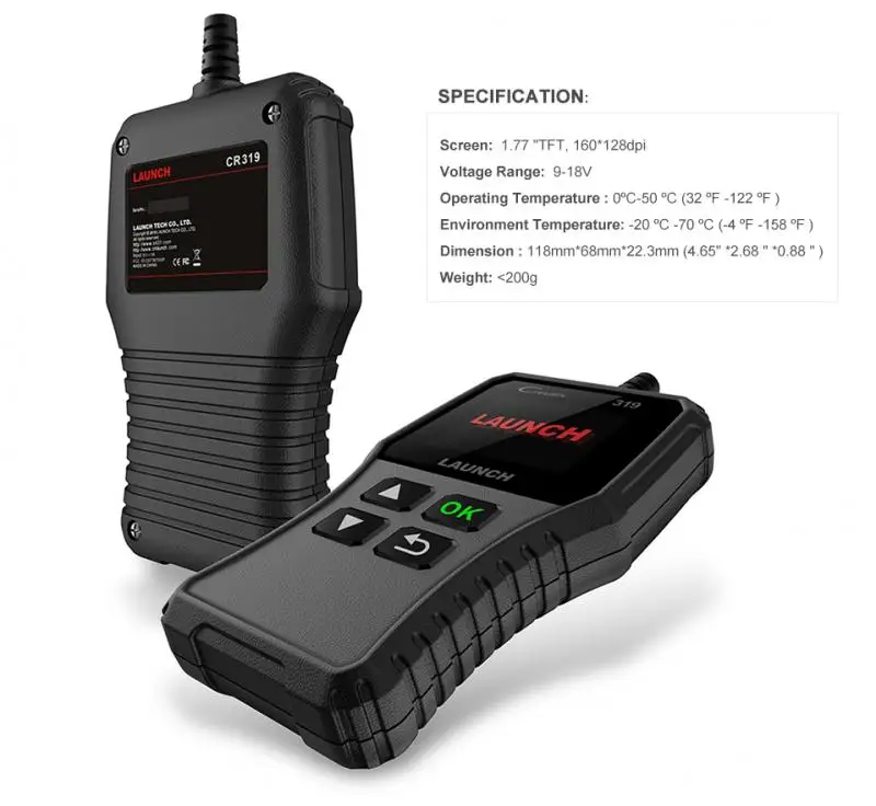 X431 CR3001 полный OBD2 сканер OBDII считыватель кодов двигателя автомобиля