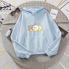 Кавайная теплая толстовка с капюшоном в стиле аниме Харадзюку, Женская толстовка в Корейском стиле в стиле Ullzang с милым котом из мультфильма 90-х, модные женские худи с графическим рисунком