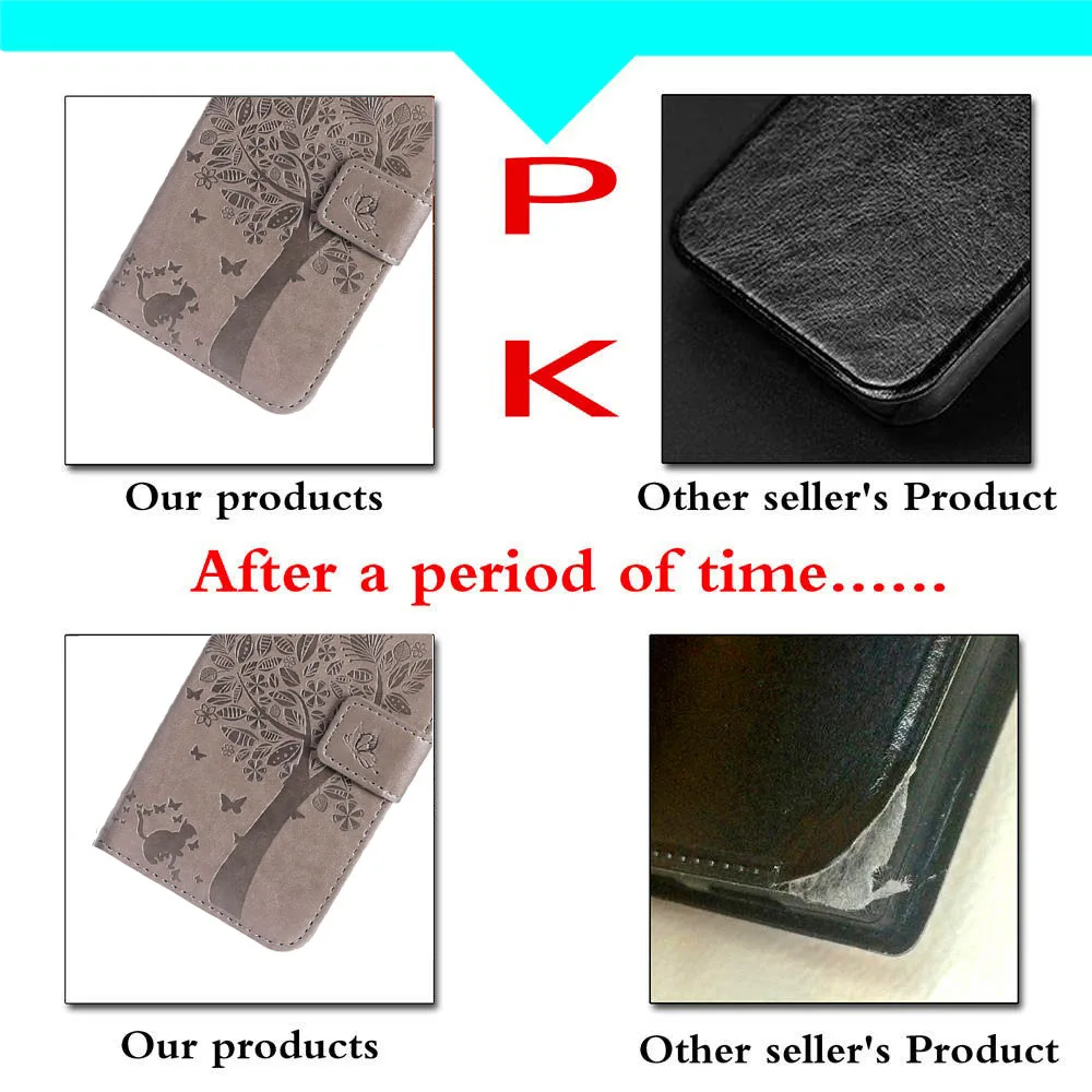 Чехол-Кошелек из искусственной кожи в стиле ретро с откидной крышкой для Huawei P Smart