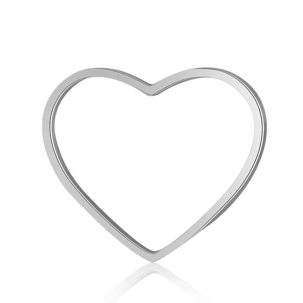 Fnixtar 10pcs/lot Stainless Steel Mirror Polished Heart Charms Metal Pendant DIY Jewelry Making Bracelet Accessories | Украшения и