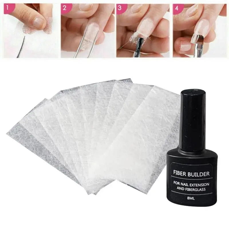 

Nail Extension Gel Repair Fiber Paper Nail Reinforcement Gel Cracked Nail Makeup Polish Gel