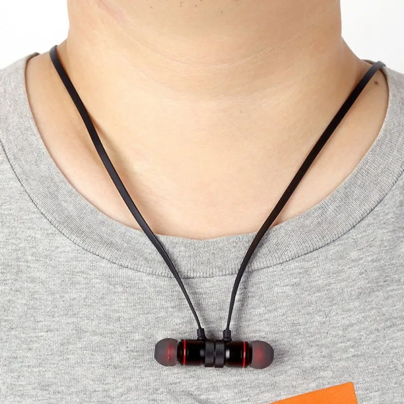 Беспроводные супер наушники с защитой от пота и басов bluetooth магнитные спортивные