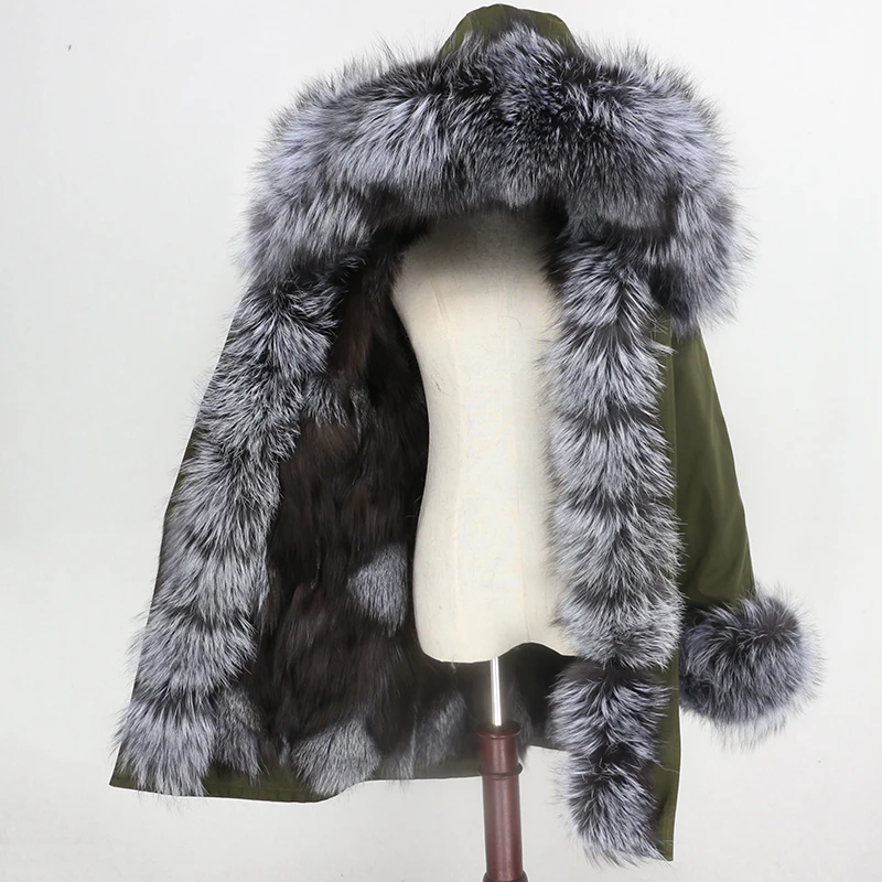 OFTBUY Waterproof Parka Winter Jacket Women Real Fur Coat Fox Fur Collar Hood Fox Fur Liner Warm Streetwear Detachable New