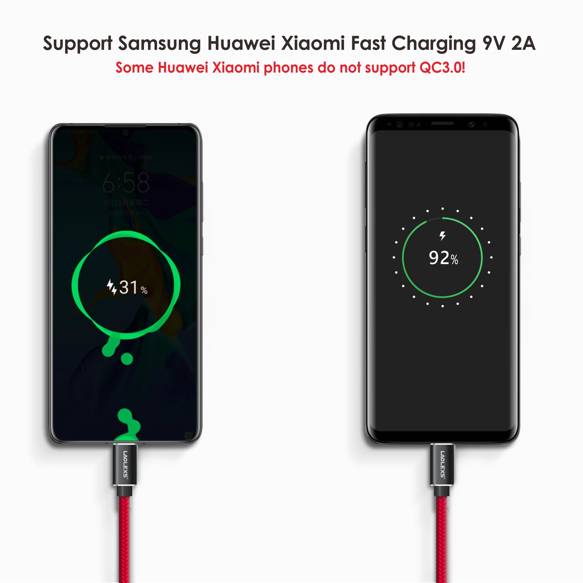 USB-кабель LAOLEXS типа C для Samsung S10 S9 быстрая зарядка 3 0 кабель USB Huawei P30 Xiaomi шнур