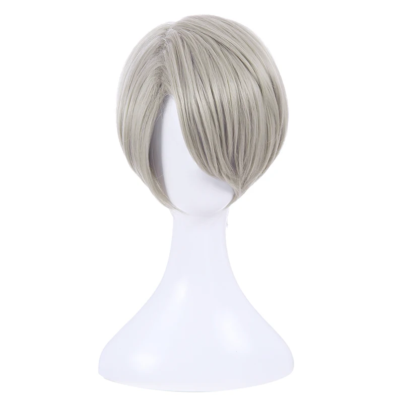 Блондинка L-email парик Юри! На льду парики для косплея Yuri Katsuki Victor Nikiforov Yuri Plisetsky короткие синтетические волосы парик для косплея - Цвет: Блондинка