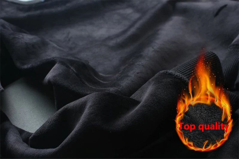 

Pure Color Winter Plus Velvet Men's Hoodie New Thick Long-Sleeved Trendy Youth Slim Diamond Luminous Pullover