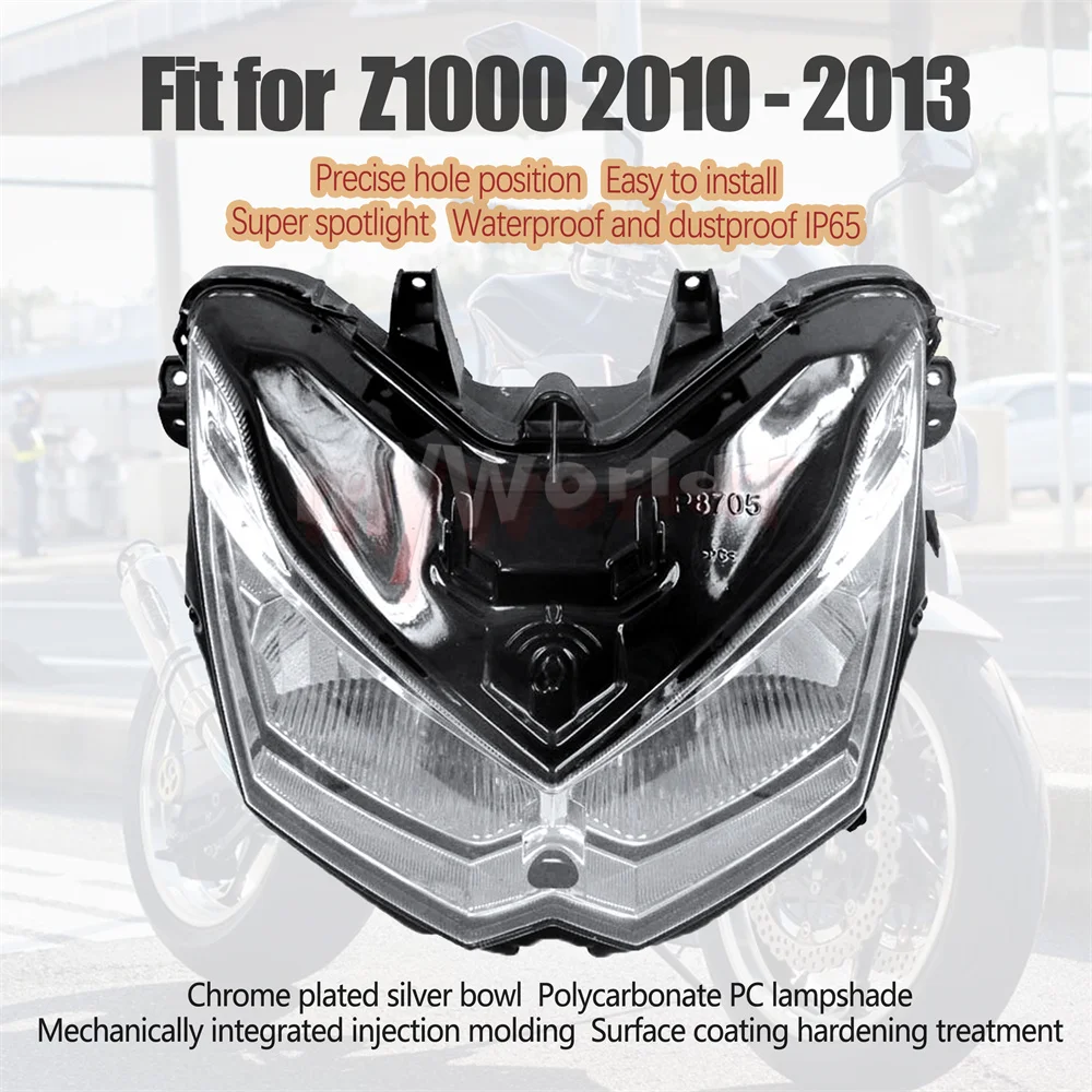 Fit For Kawasaki Z1000 2010 - 2013 Motorcycle Headlight Assembly Headlamp Light Accessories |
