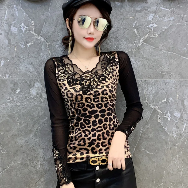 2021 Сезон весна-осень Женские футболки с длинным рукавом принтом женская мода со