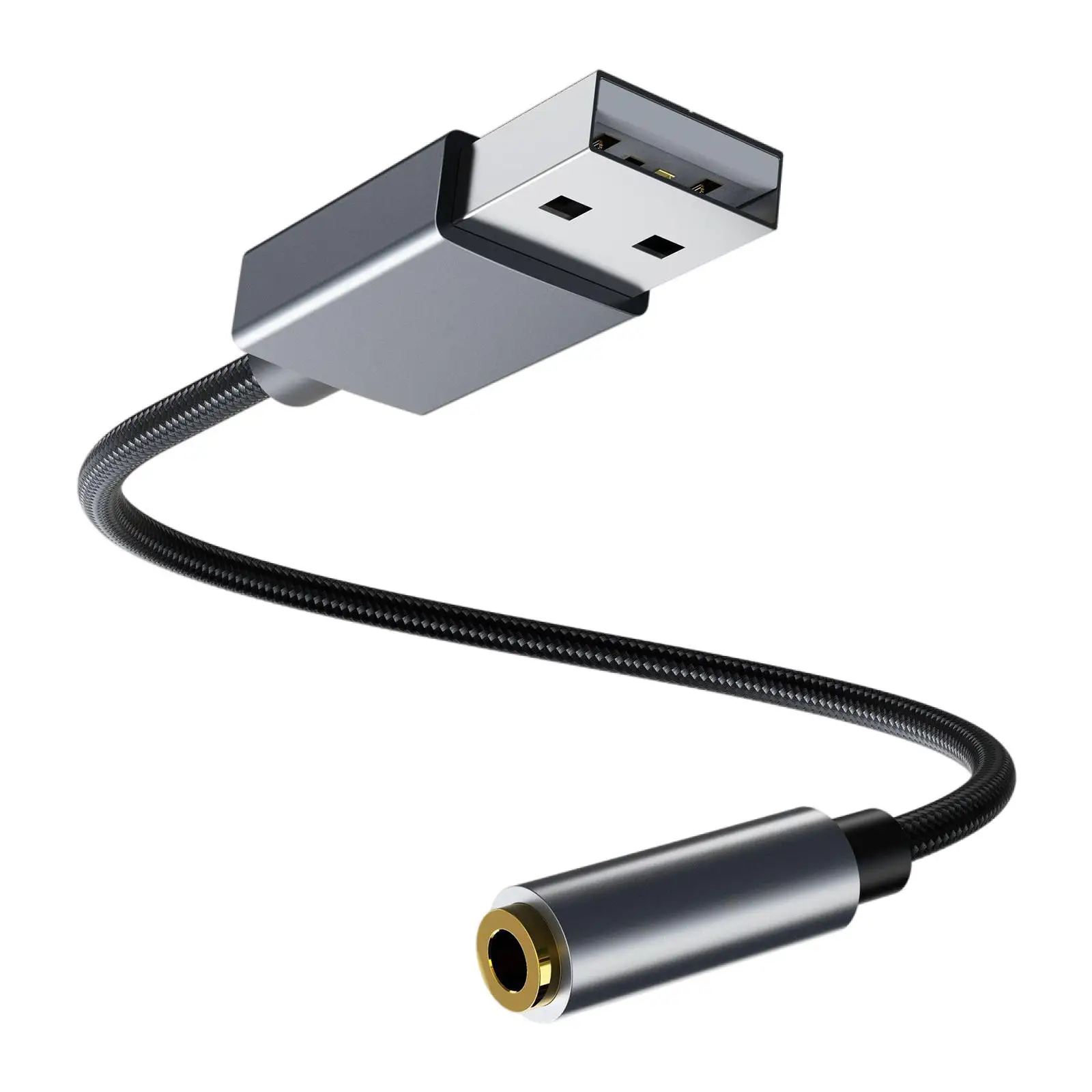 USB для наушников AUX адаптер Встроенный чип 2 в 1 кабель Usb-A до 3 5 мм конвертер PS4 ПК