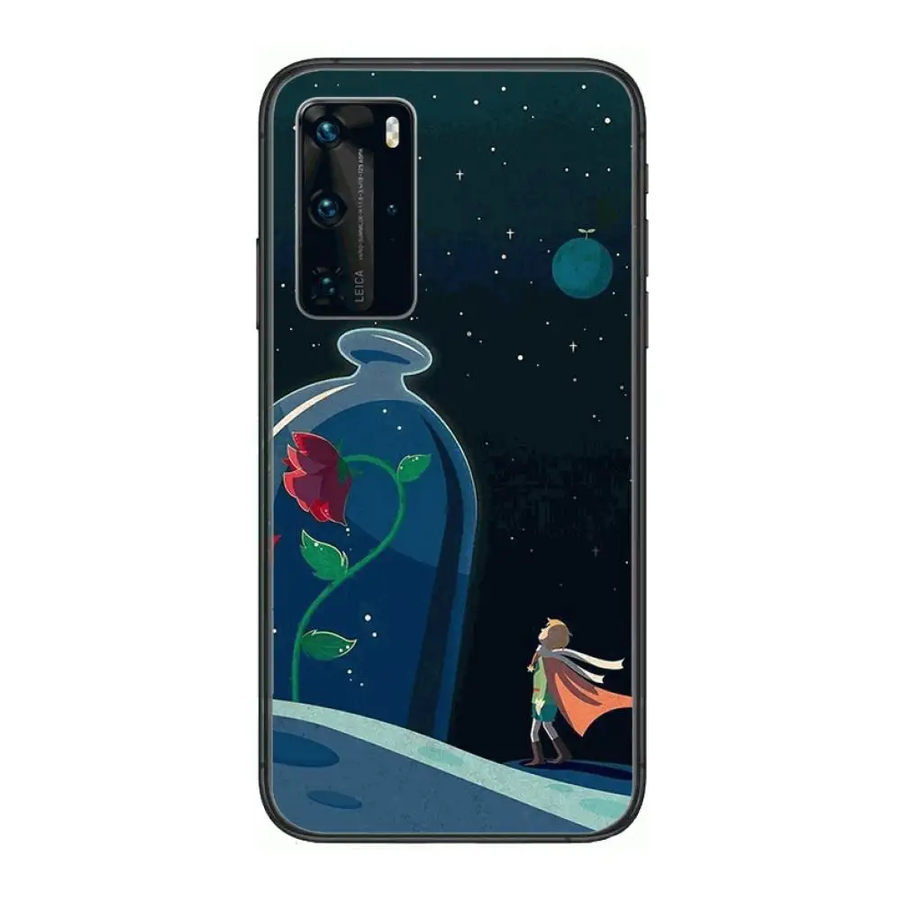 

Trend Etui Le Petit Prince Phone Case For Huawei P 40 30 20 10 9 8 Lite E Pro Plus Black Etui Coque Painting Hoesjes comic fash