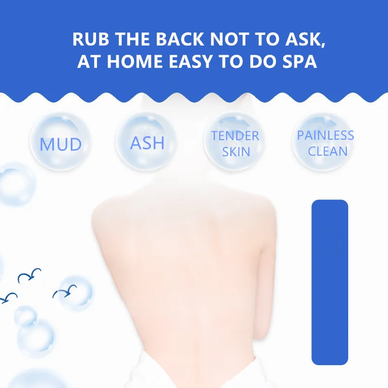 68 см Силиконовая гелевая щетка для ванной лента массажа спины трения артефакт