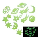 Модные флуоресцентные наклейки Вселенная Планета Звезда Светящиеся Настенные украшения для дома наклейки на потолок