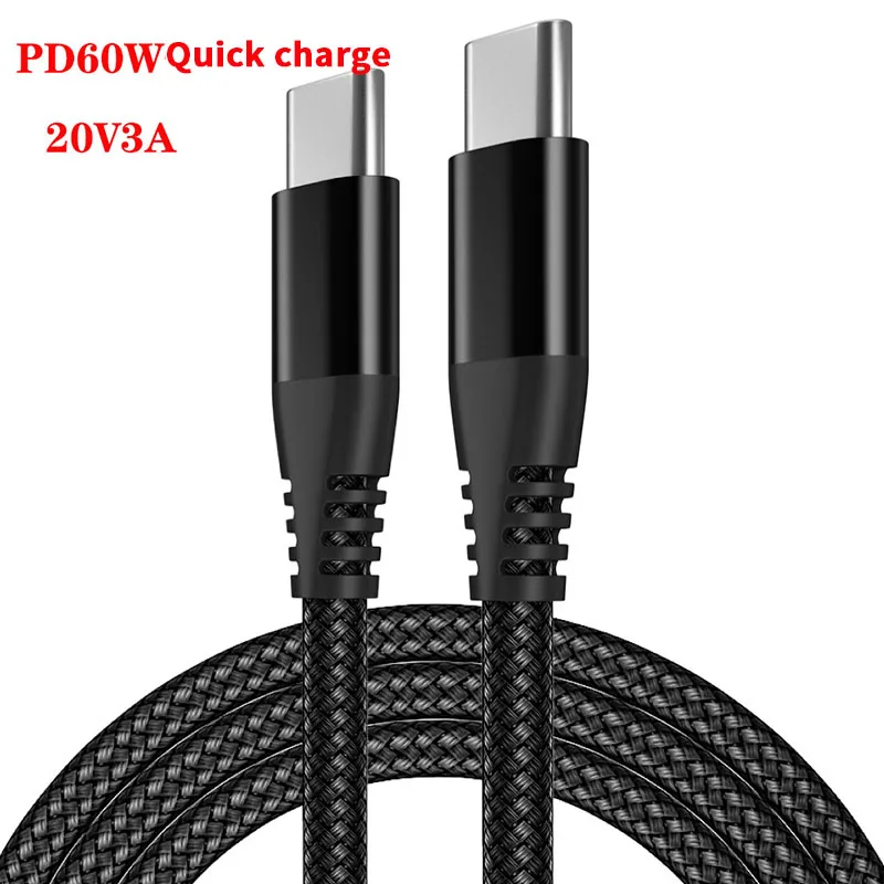 

USB C to USB C 60W Cable,6.6ft USB C Cable,PD Type C Charging Cable for MacBook Pro/Air,iPad Pro,Samsung Galaxy Pixel