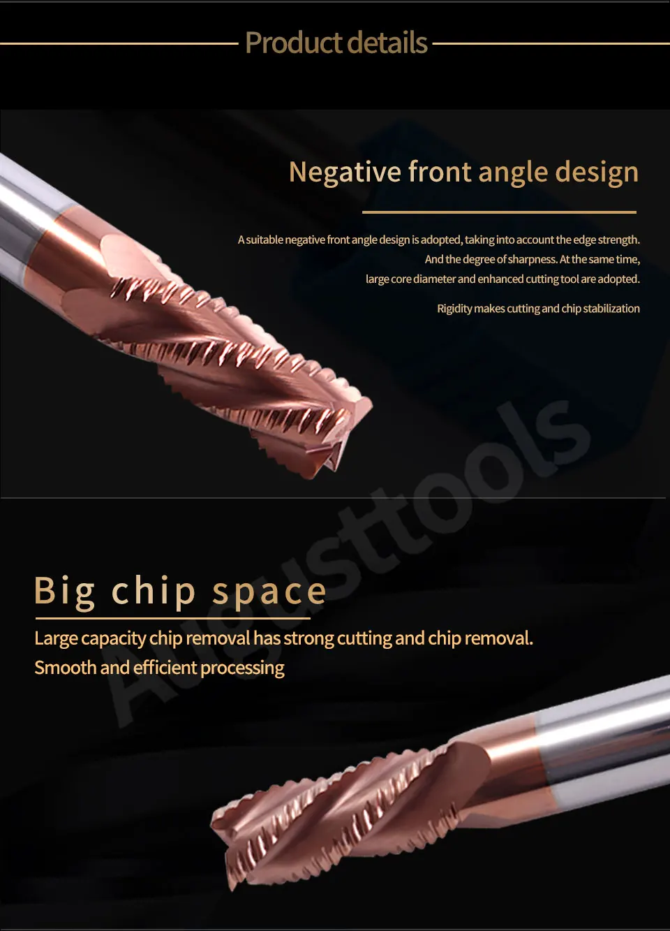 Augusttools Cnc Endmill Карбид HRC55 4 флейты резка карбидная Вольфрамовая сталь фреза Черновая Концевая фреза резак металла