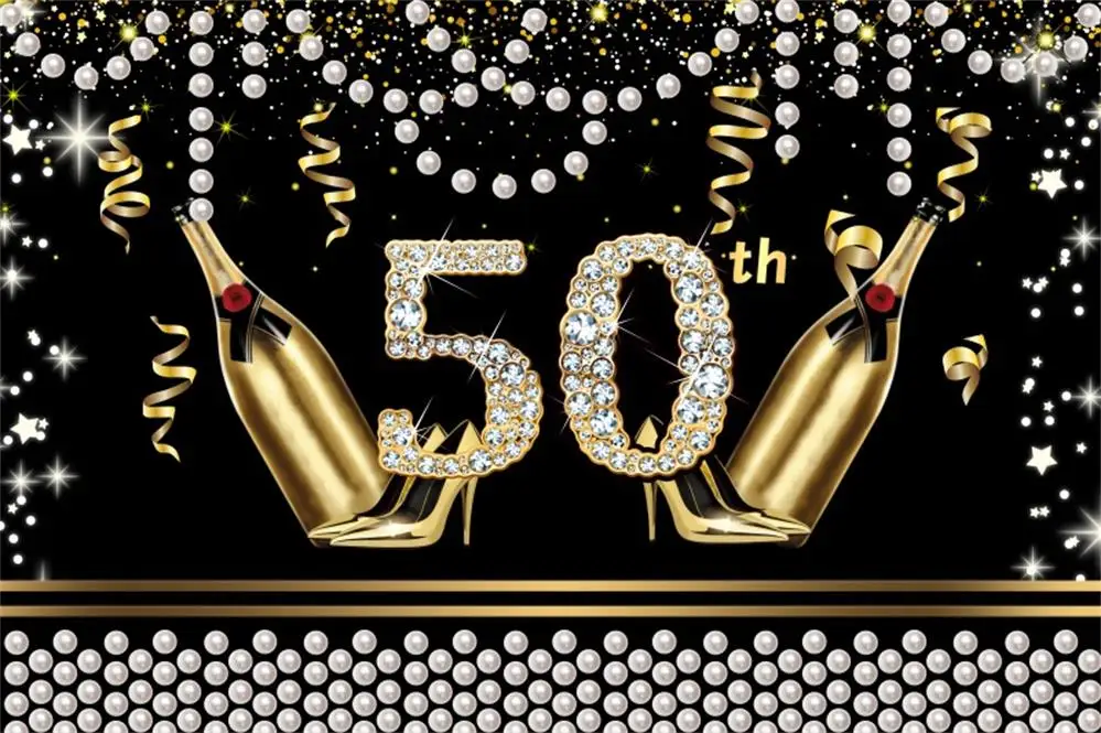 NZY06216 Photo Backdrops Happy Women Fabulous Birthday Party 30 40 50th High Heels Party Banner Photo Backgrounds Photocall Photo Studio - Цвет: NZY06216