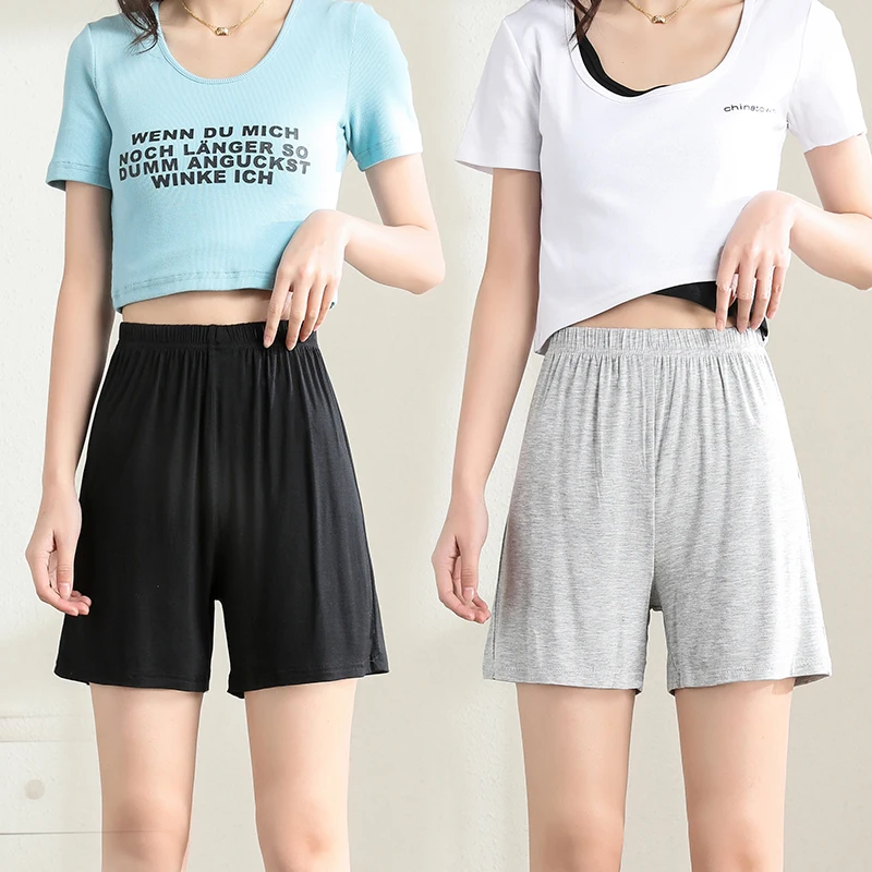 

New Women Soft Seamless Safety Shorts Hot Sale Summer Modal Homewear Under Skirt Shorts Modal Ice Silk Breathable Short Loose