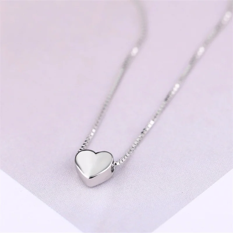 

PANJBJEuropean and American Simple Fashion Love Necklace Female Peach Heart-shaped Trendy Jewelry