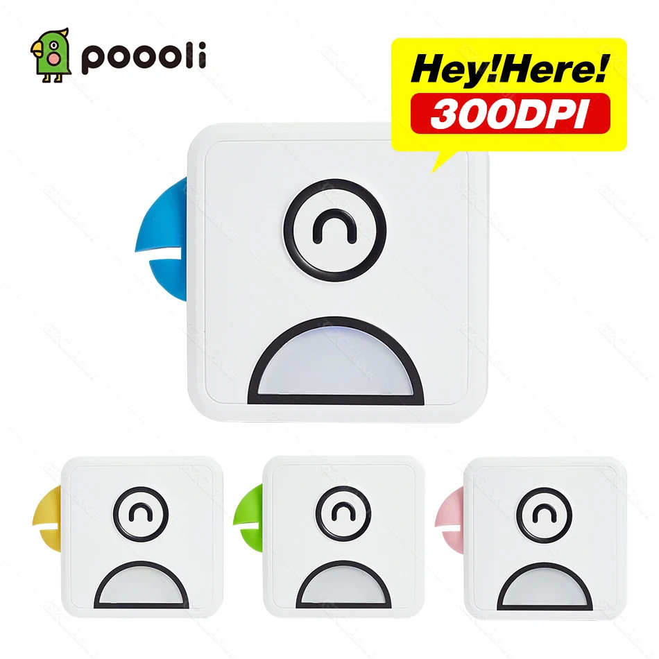 Poooli L2 304 Точек на дюйм Карманный фотопринтер софтбокс для мини Bluetooth беспроводная