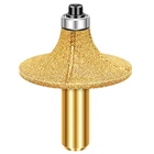 Вакуумные Паяные алмазные фрезы для контурной обработки для Гранит Мрамор фреза для вырезания по профилирования каменной кромки гравировальные инструменты