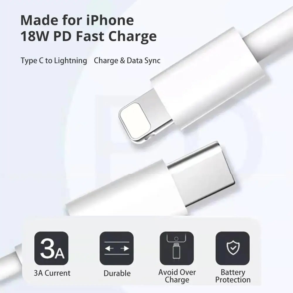 Кабель Snowkids с разъемами типа C и Lightning для iPhone кабель 11X8765 синхронизации данных