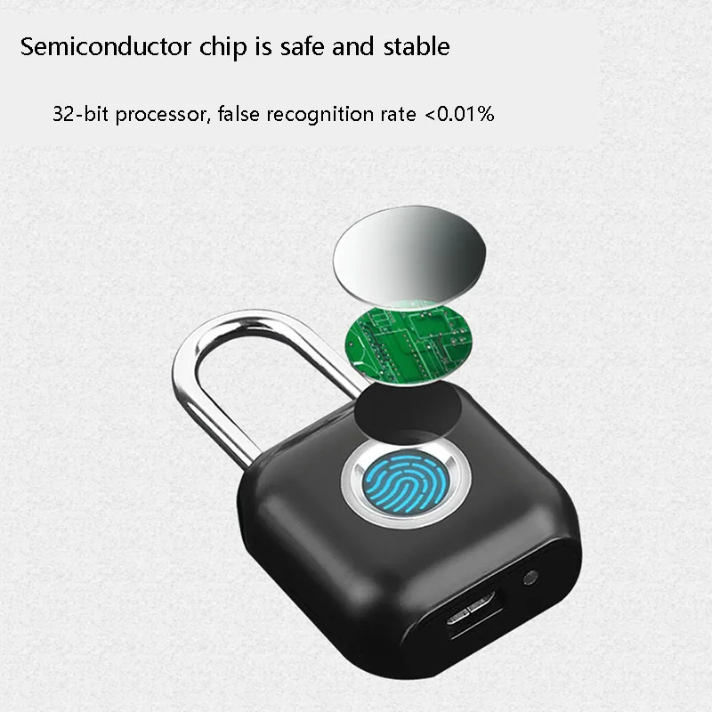 YEELOCK Fingerprint Lock Smart Padlock Thumbprint Door Padlocks Portable Anti-Theft Fingerprint Lock For Xiaomi Eco-System Brand
