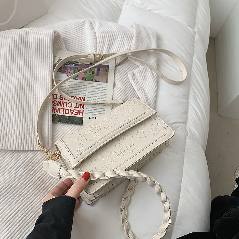 

Womens Handbags 2021 New Fashion Versatile Women's Red Style Shoulder Spring Underarm Small Square Bag Purses